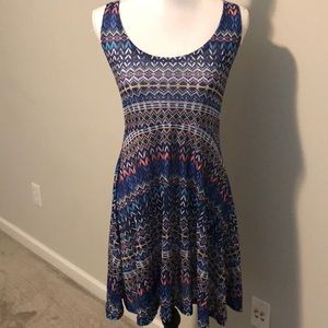 Blue/multicolored dress